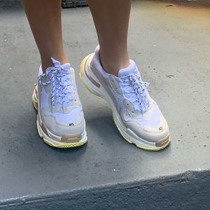 Triple S White Sneakers